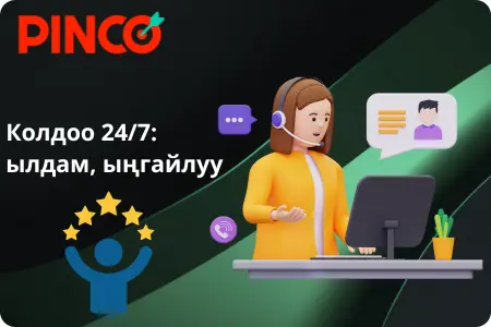 Pinco колдоо кызматы: бир мүнөттө жооптор