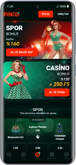 Pinco'nun resmi web sitesi